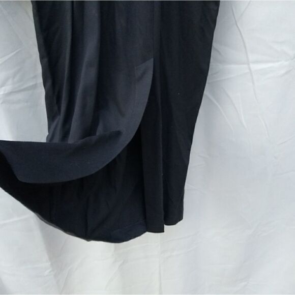 Moda Int International Unique Vintage collared black dress maxi long sleeve - Picture 4 of 11